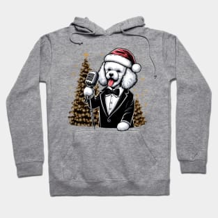 Poodle Dog Singing Christmas Hoodie